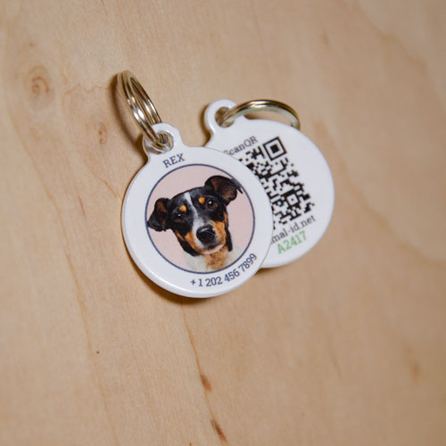 photo dog id tags